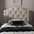 Taylor Olive Founders Twin Button Tufted Scalloped Headboard
