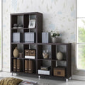 Porch Den Hanalei Dark Brown Modern Cube Shelving Unit