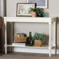 Bayard Console Table With Bobbin Legs Spindle Leg Accent Table With Shelf Cottage Farmhouse Entryway Or Living Room Furniture