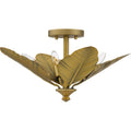 Bayley 4 Light Semi Flush Mount In Aged Brass