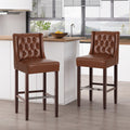 Bayliss Contemporary Wingback Barstools Set Of 2 By Christopher Knight Home