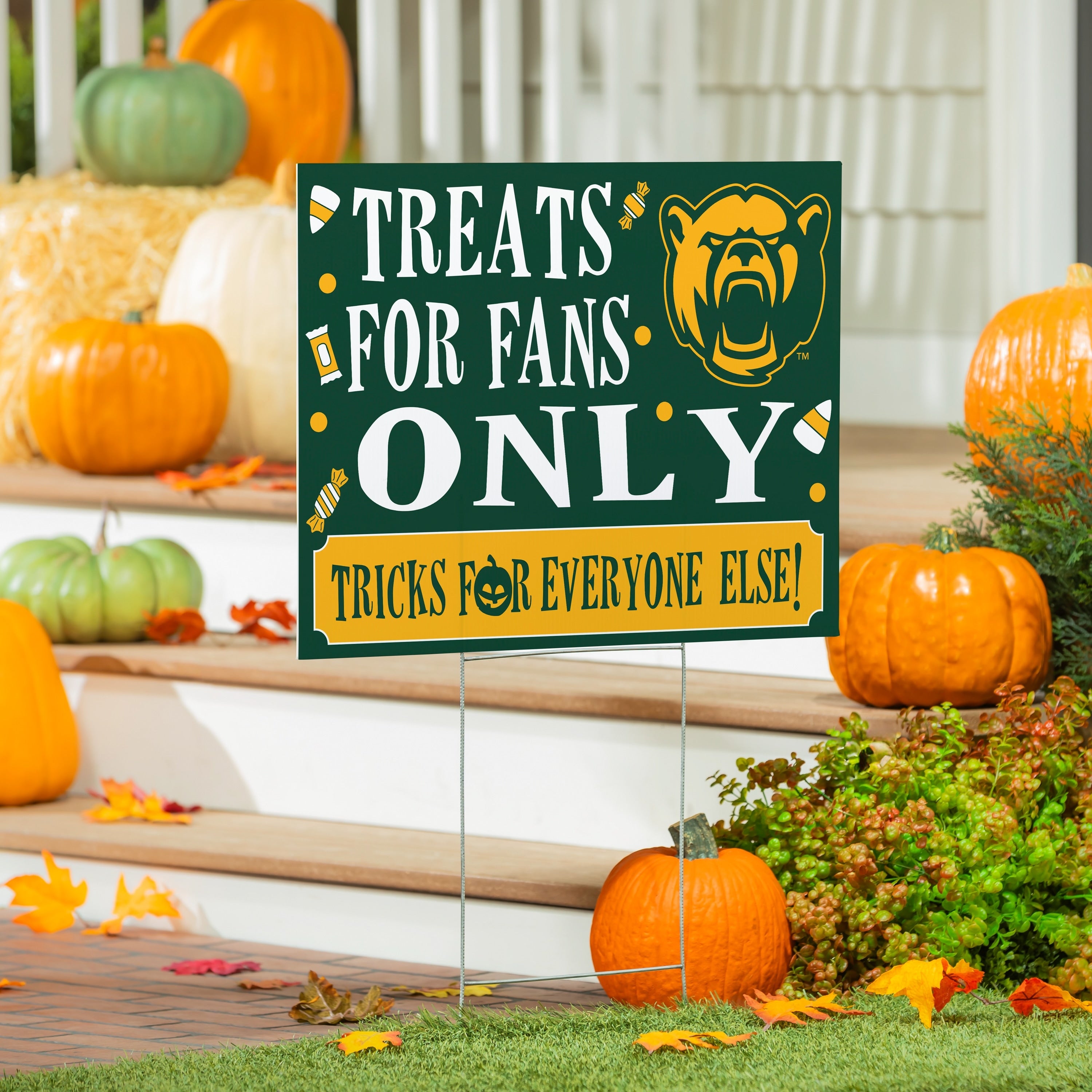 Baylor University Coroplast Yard Sign Halloween Treats For Fans