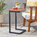 Bayrain Outdoor Medium Firwood Antique Accent Table By Christopher Knight Home