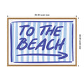 Beach Bound Signage By Athene Fritsch Framed Canvas Wall Art