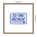 Beach Bound Signage By Athene Fritsch Wood Framed Wall Art Print