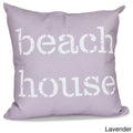 Beach House 26 Inch Word Print Pillow