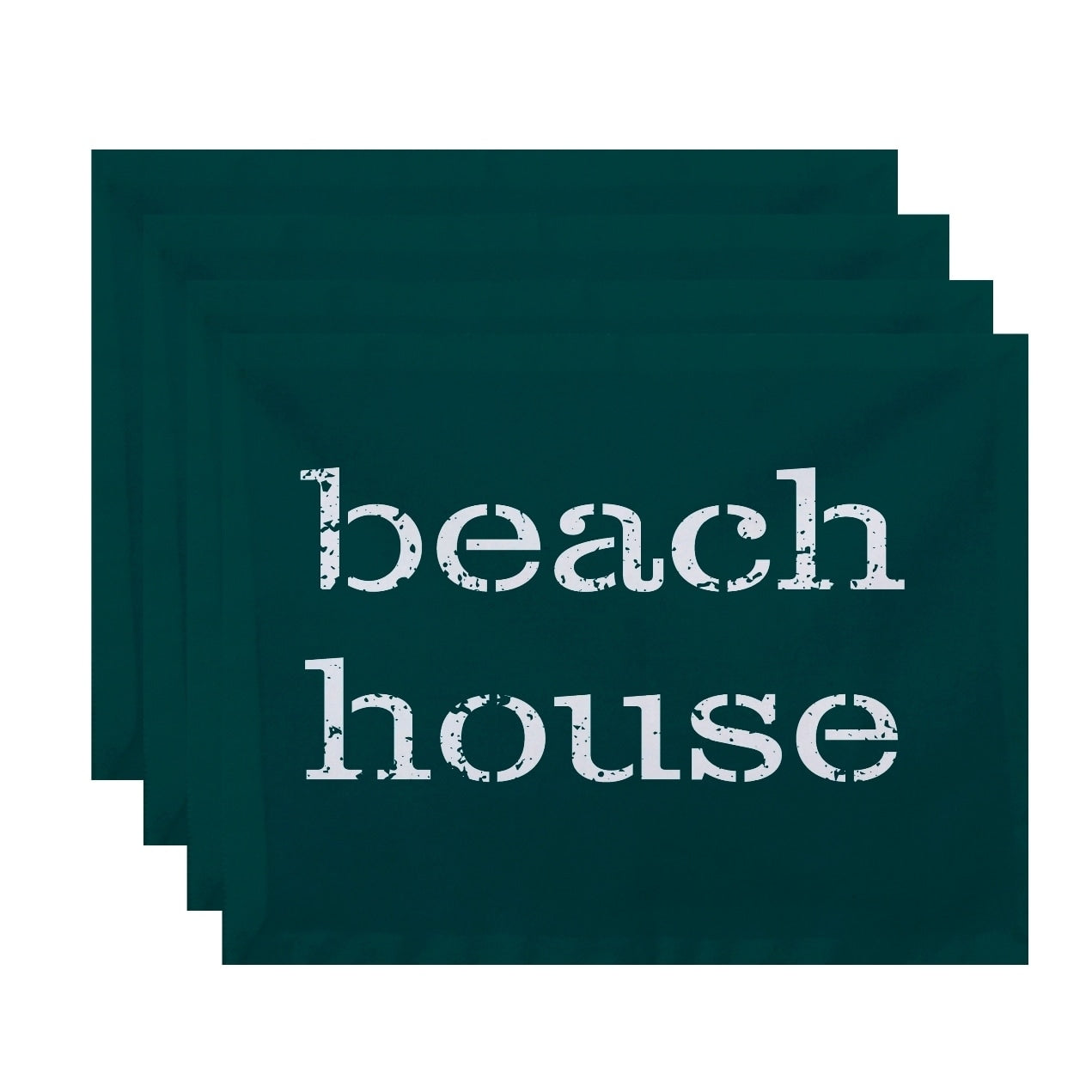 Beach House Word Print Placemats Set Of 4
