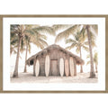 Beach Hut By Kathrin Pienaar Wood Framed Wall Art Print