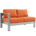 Beach Aluminum Outdoor Patio Left Arm Loveseat