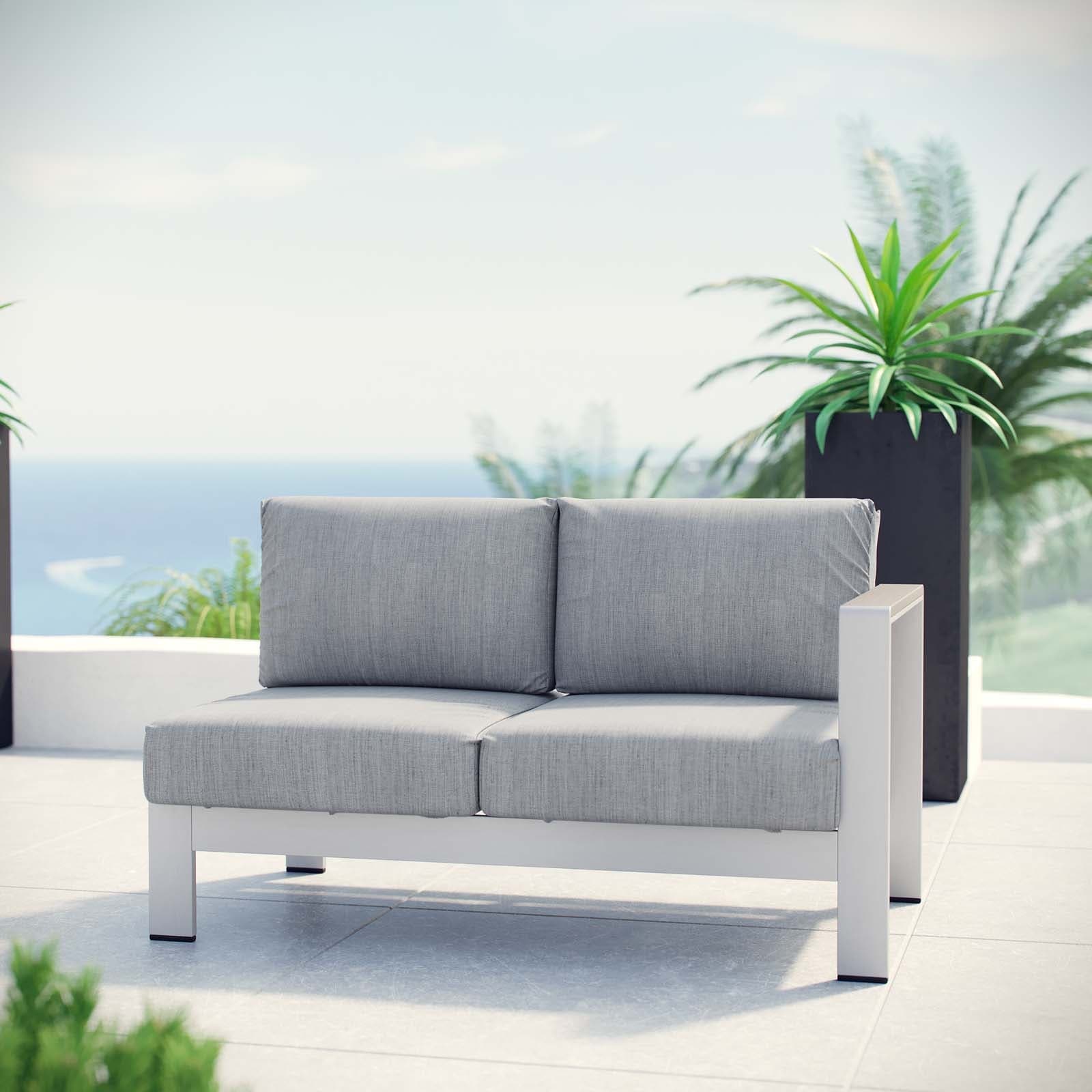 Beach Outdoor Patio Aluminum Loveseat