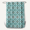Beach Tile Geometric Print Shower Curtain
