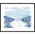 Beach Walk By Jolly And Dash Wood Framed Wall Art Print