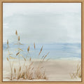 Beachside Grasses In Tranquil Light By Pi Studio Framed Canvas Wall Art