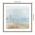 Beachside Grasses In Tranquil Light By Pi Studio Wood Framed Wall Art Print