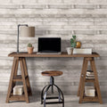 Beachwood Wallpaper Wood In Light Grey White Dove Dove White