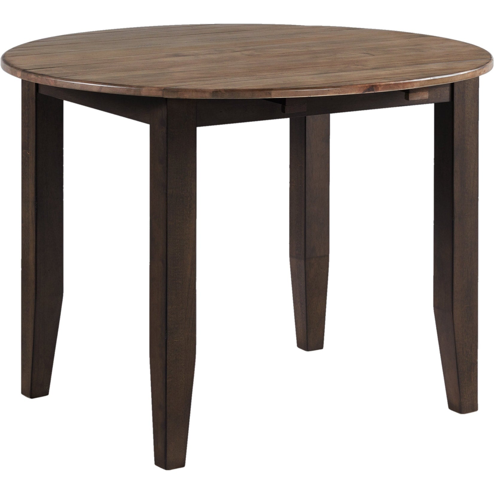 Beacon Black And Walnut Round Drop Leaf