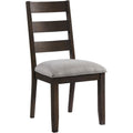 Beacon Black Ladder Back Side Chairs With Cushion Set Of 2