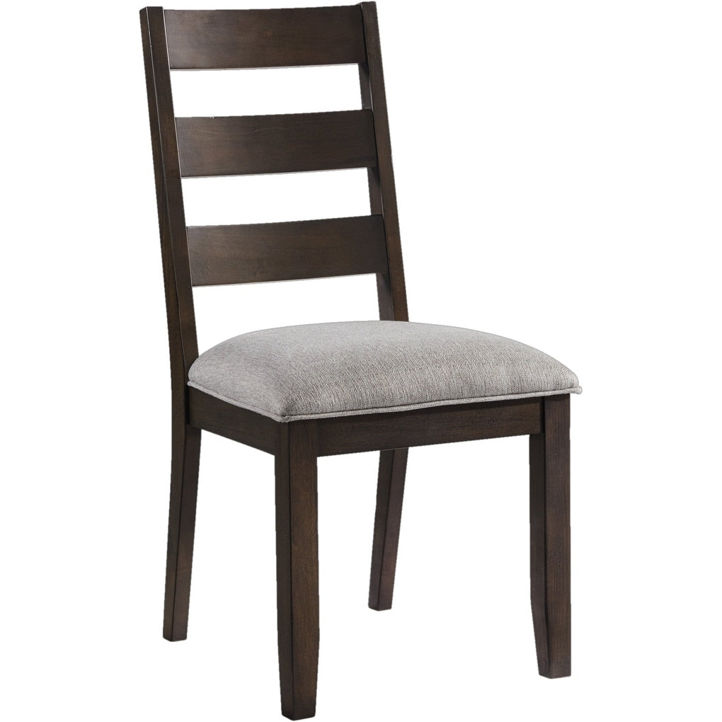 Beacon Black Ladder Back Side Chairs With Cushion Set Of 2