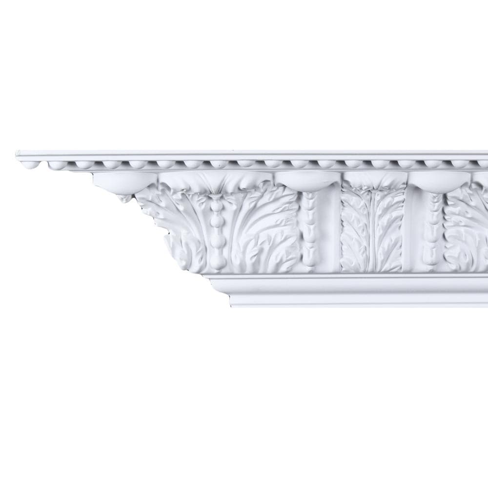 Beaded Acanthus 6 Inch Crown Molding 8 Pieces
