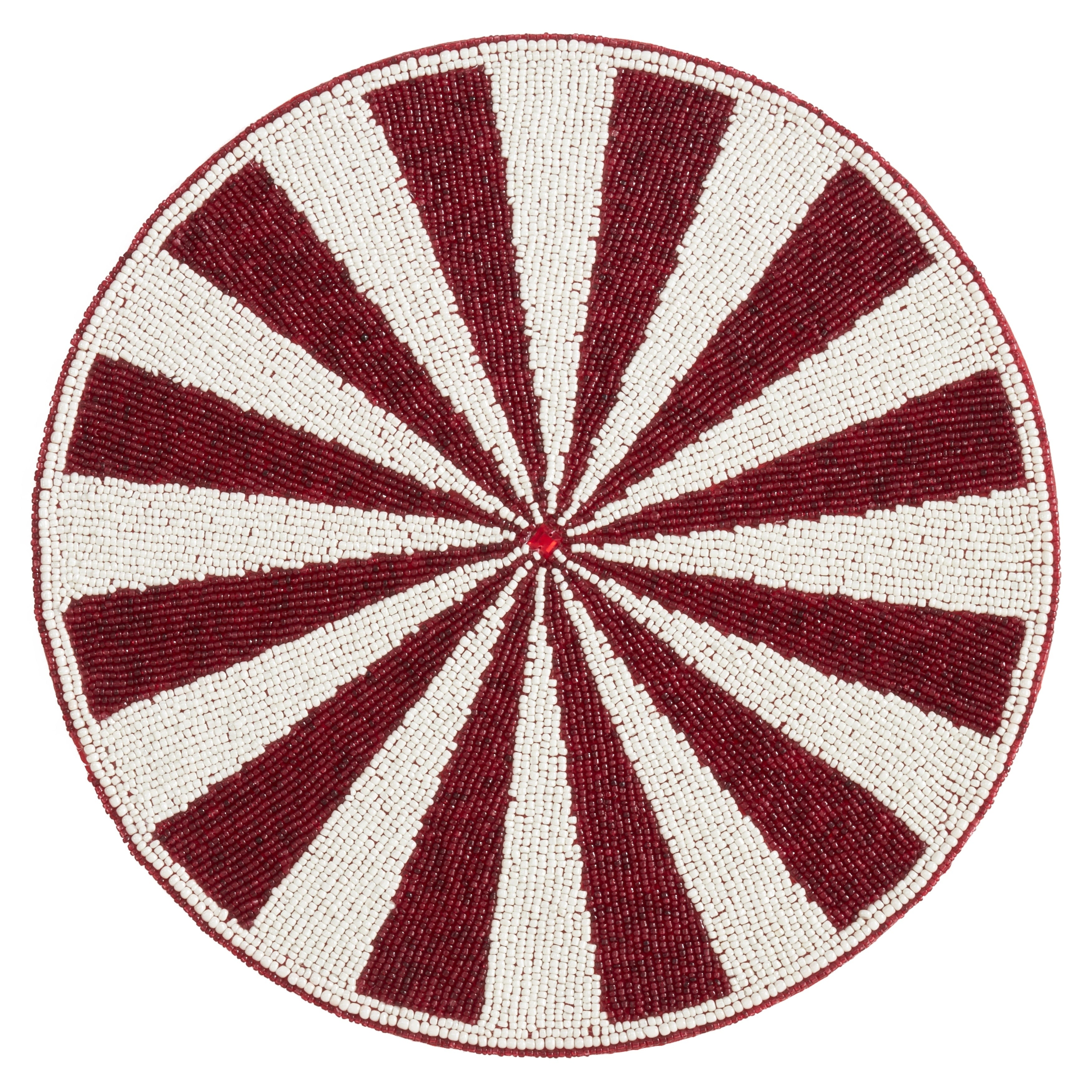 Beaded Candy Cane Placemats Set Of 4