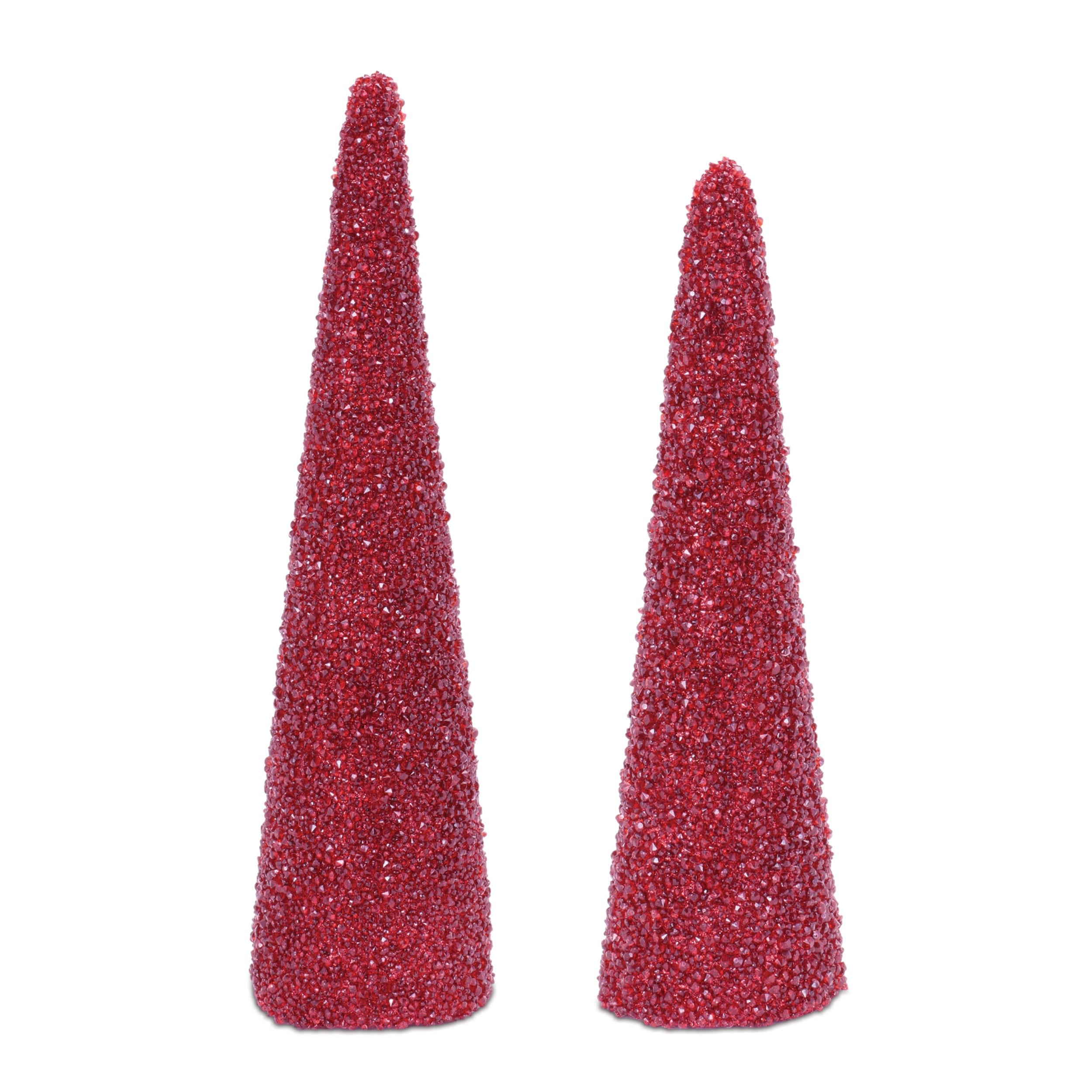 Beaded Cone Tree Set Of 2