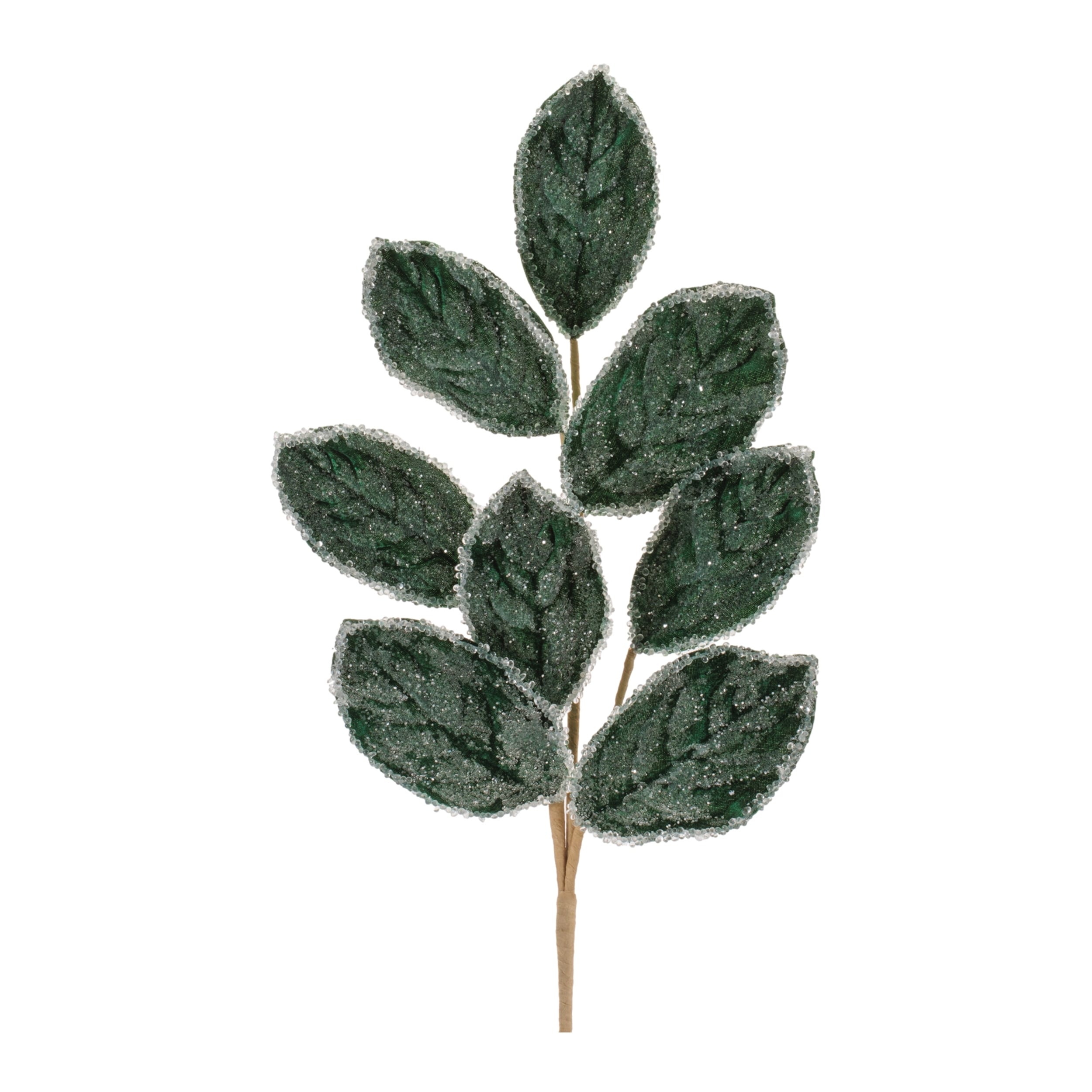 Beaded Magnolia Leaf Spray Set Of 4