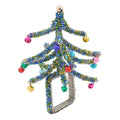 Beaded Napkin Rings With Christmas Tree Design Set Of 4