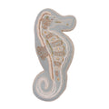 Beaded Seahorse Shaped Pillow