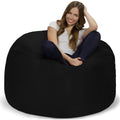 4 Foot Memory Foam Micro Suede Beanbag Chair