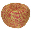 Egyptian Mod Red And Yellow Bean Bag Chair