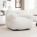 Bean Bag Sofa Chair Leisure Chair Lounge Chair Padded Chair White Arm Chair Accent Chair With Armrest