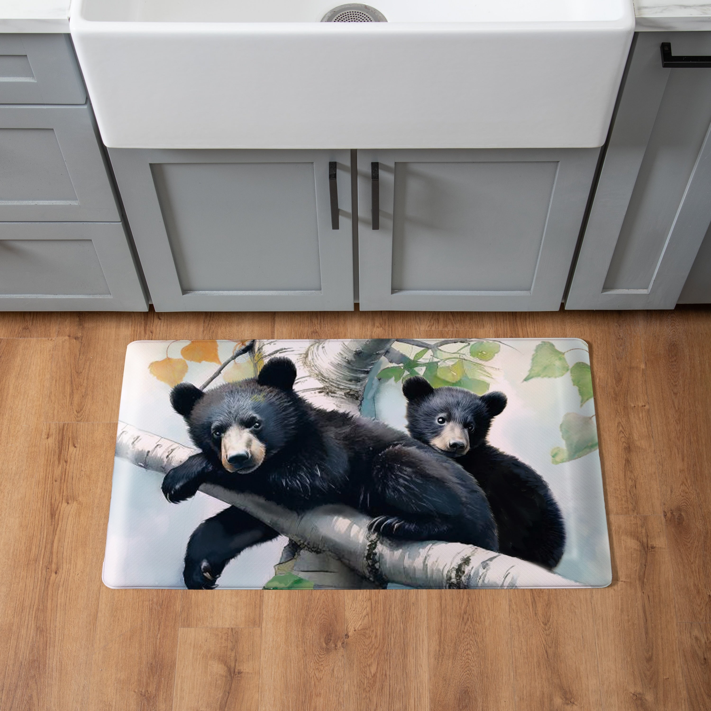Bear Family Anti Fatigue Door Mat Mama And Baby Bear 30 X 18
