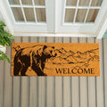 Bear Welcome Coir Door Mat 60 X 24 60 X 24