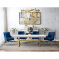 Beatrix Navy Velvet Side Chair