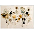 Beautiful Dry Flowers By Treechild Framed Canvas Wall Art