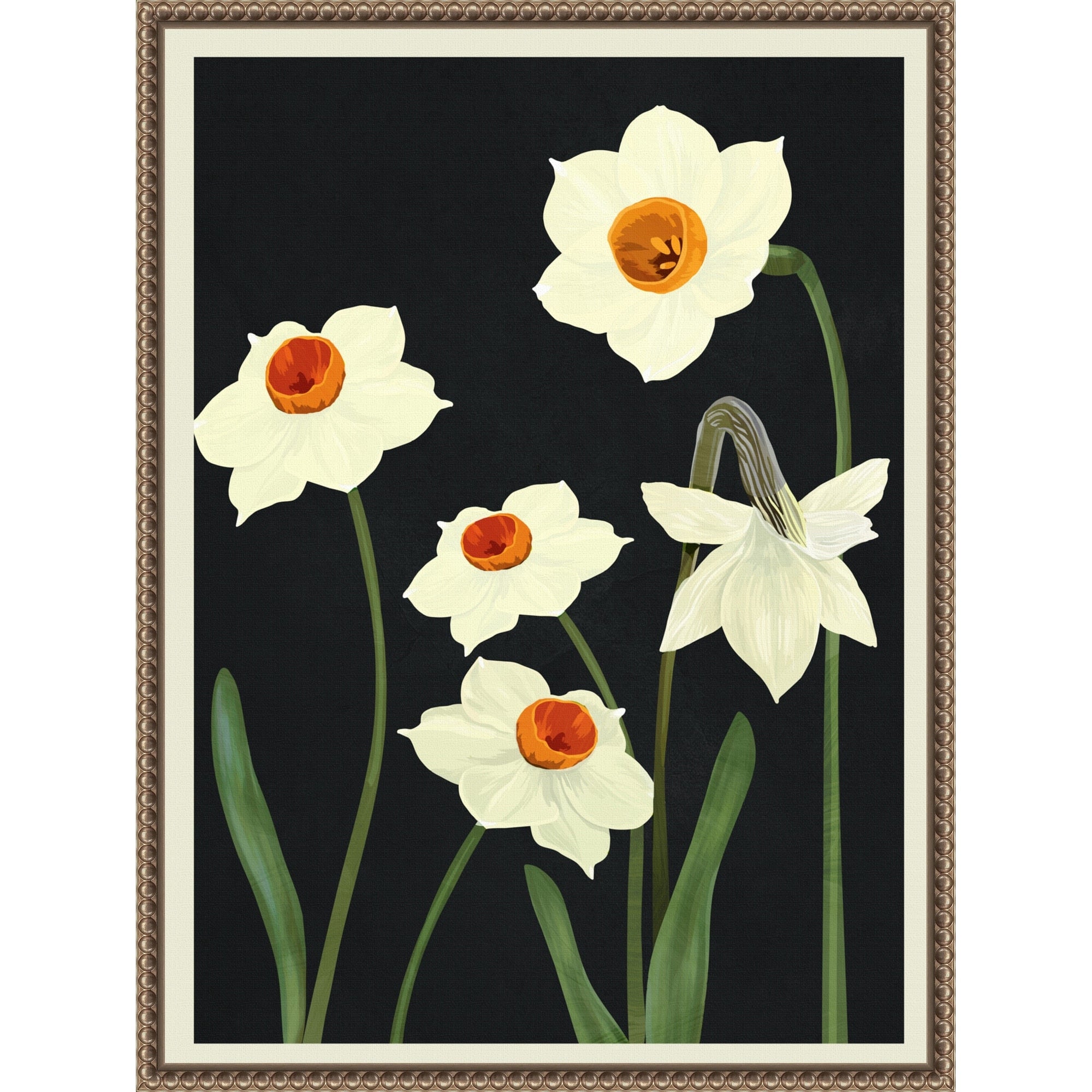 Beautiful Summer Flowers I By Nadjaa Framed Canvas Wall Art