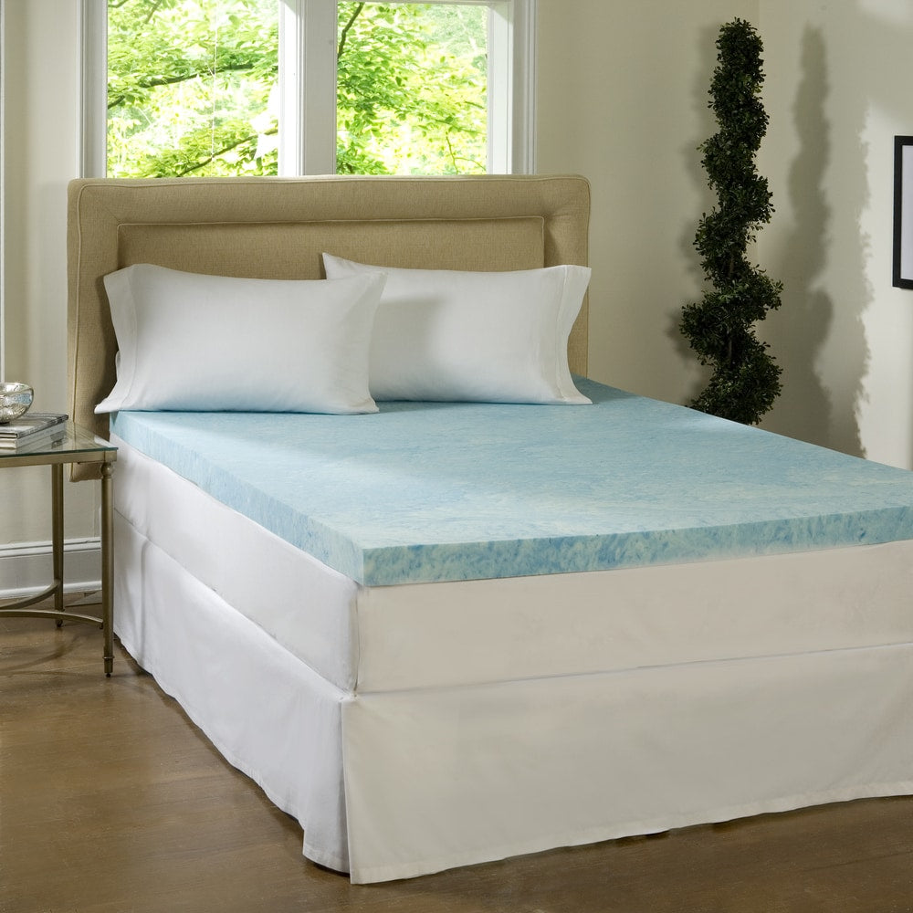 Comforpedic Loft From Beautyrest 4 Inch Flat Gel Memory Foam Mattress Topper