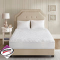 Beautyrest Heated Microfiber Mattress Pad With 3M Scotchgard White