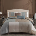 Bebejan Tranquil Patch 100 Cotton Sateen 5 Piece Reversible Comforter Set