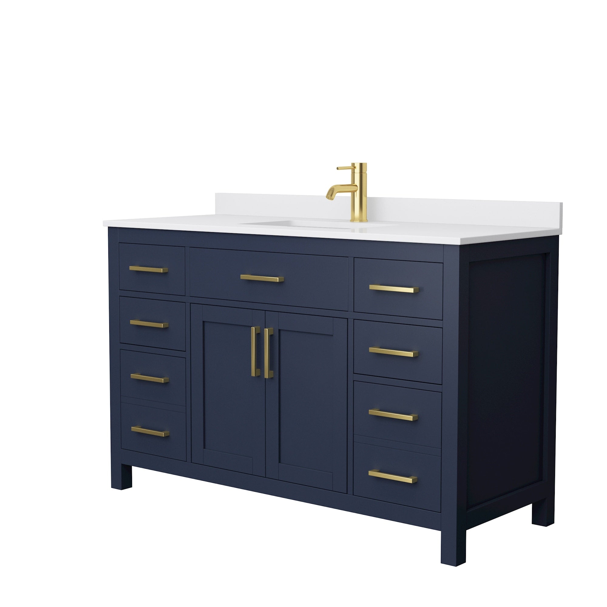 Beckett 54 Inch Single Vanity Cultured Marble Top