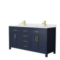 Beckett 66 Inch Double Vanity Cultured Marble Top