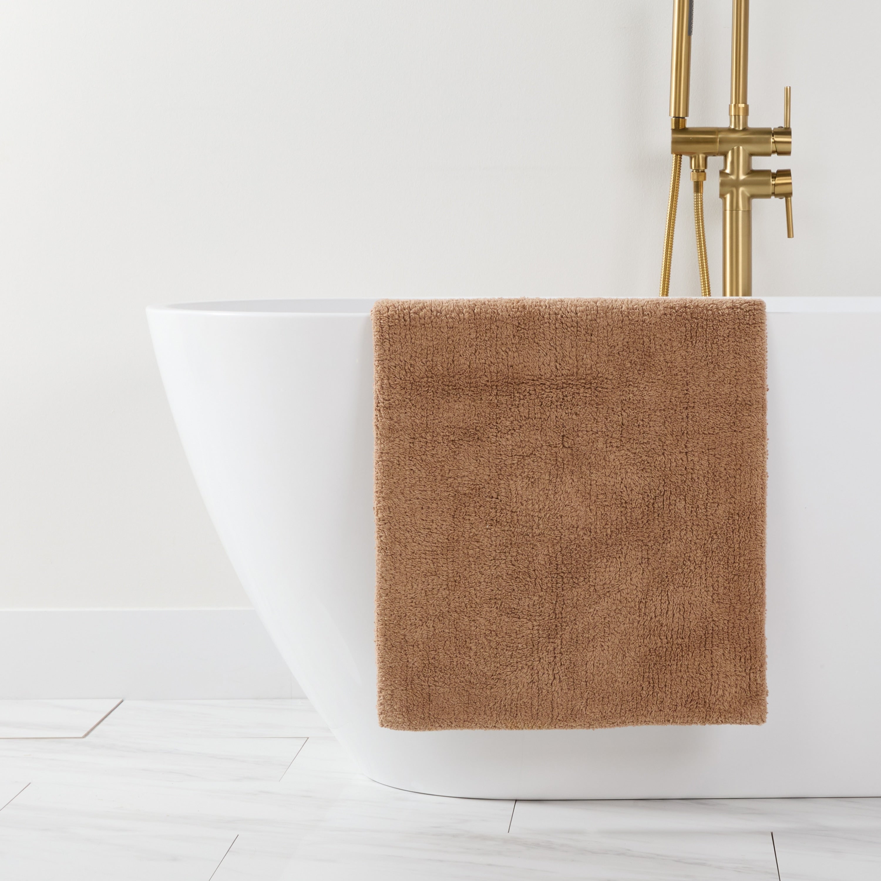 Becky Cameron 100 Cotton Reversible Solid Bath Mat