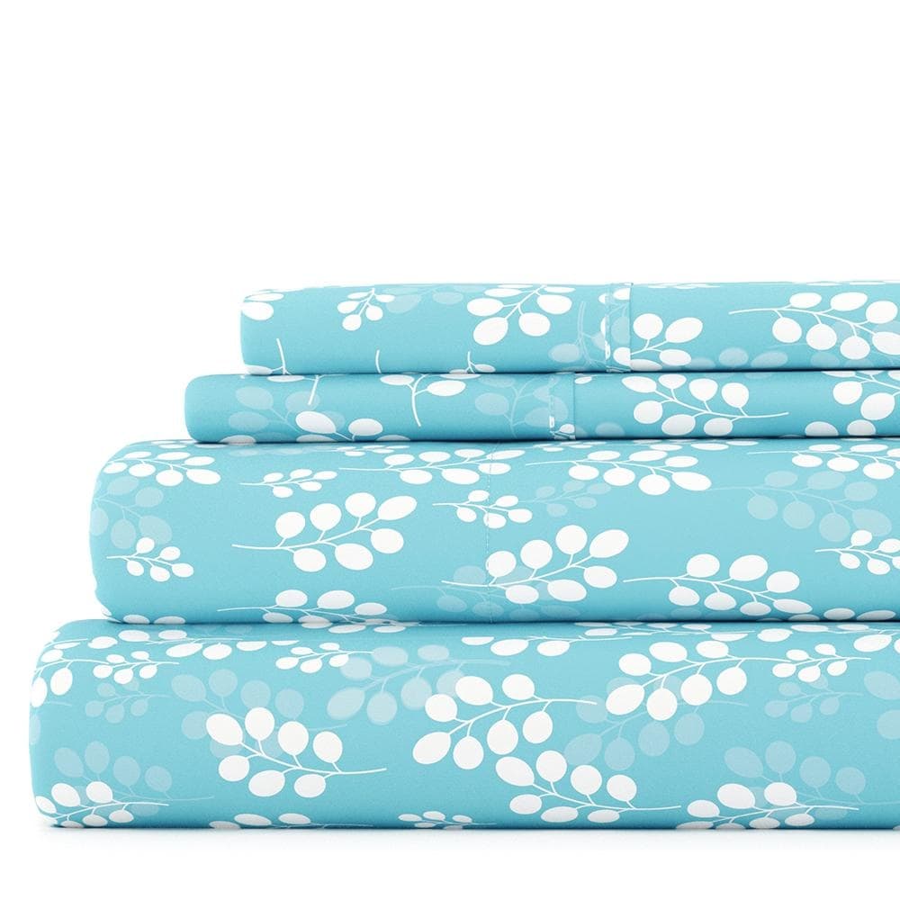 Merit Linens 4 Piece Premium Ultra Soft Wheat Pattern Bed Sheet Set