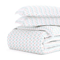 Merit Linens Premium Ultra Soft Lights In Blue Pattern 3 Piece Duvet Cover Set