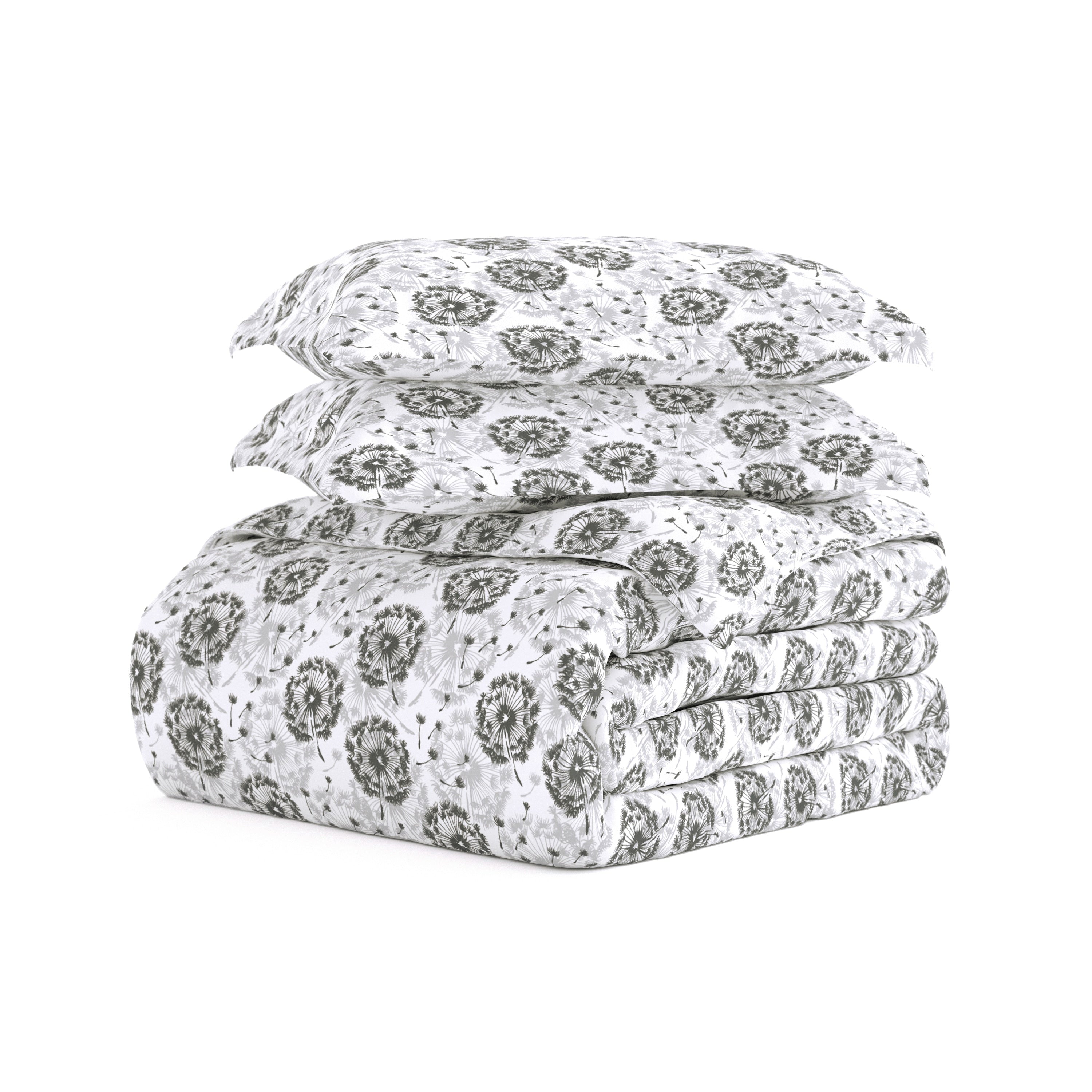Luxury Dandelions 3 Piece Duvet Cover Set By Sharon Osbourne Home