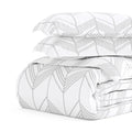 Luxury Silver Peaks 3 Piece Duvet Cover Set By Sharon Osbourne Home