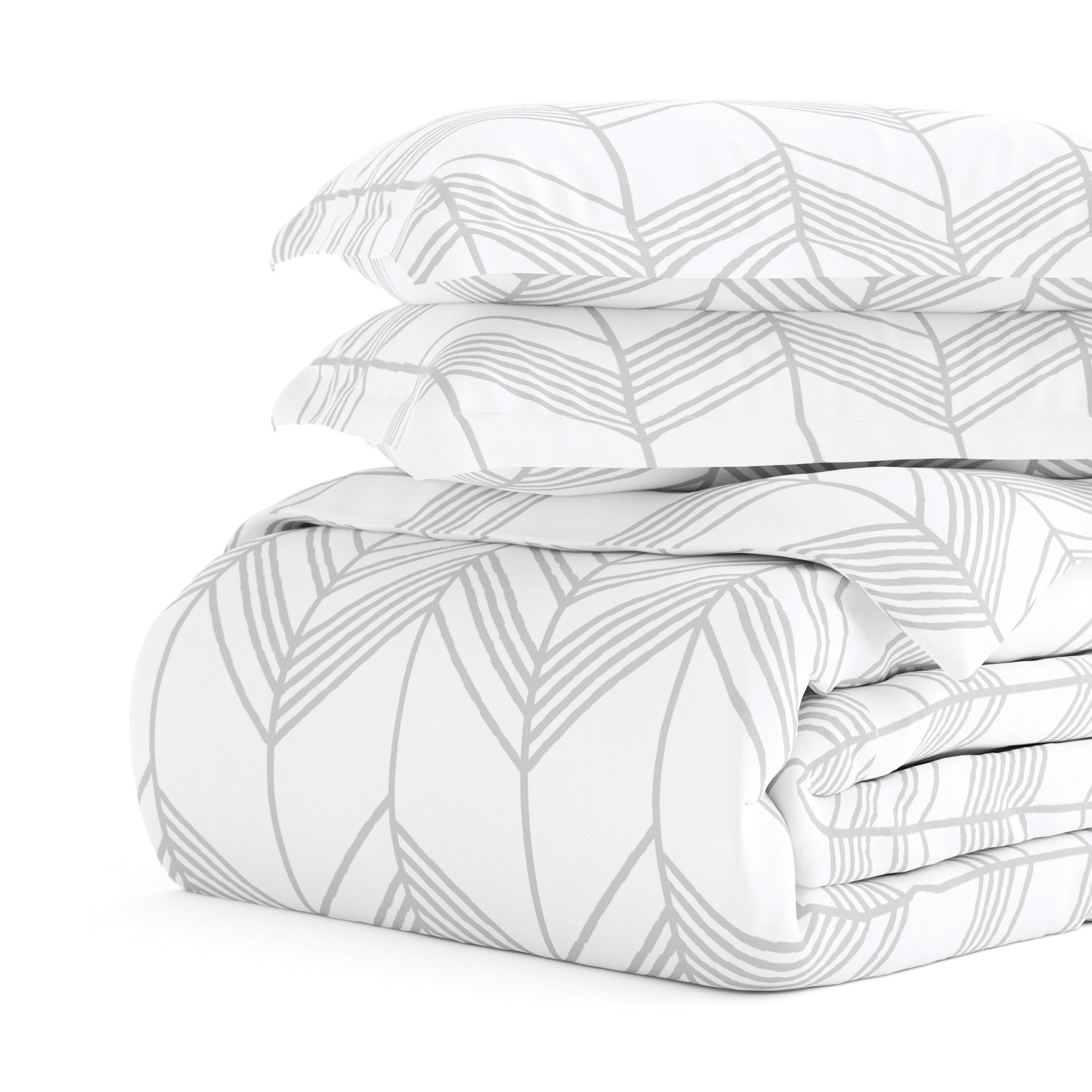 Luxury Silver Peaks 3 Piece Duvet Cover Set By Sharon Osbourne Home