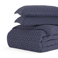 Merit Linens Premium Ultra Soft Midnight Blossoms Pattern 3 Piece Duvet Cover Set