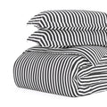 Merit Linens Premium Ultra Soft Grey Ribbon 3 Piece Duvet Cover Set