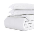 Merit Linens Premium Ultra Soft Pinstriped Pattern 3 Piece Duvet Cover Set